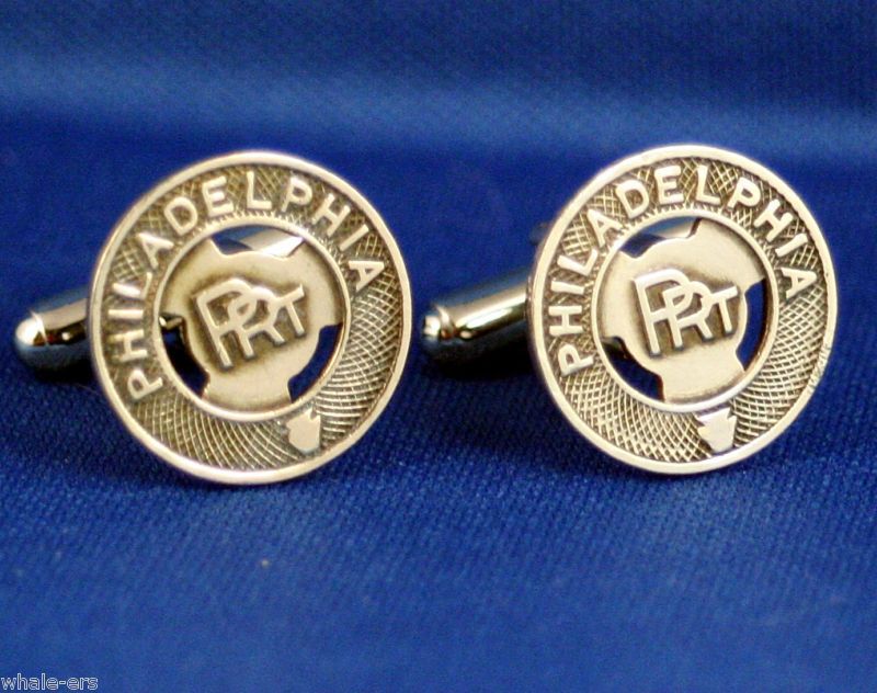 Philadelphia PRT Vintage Trolley Token WM New Cufflinks  