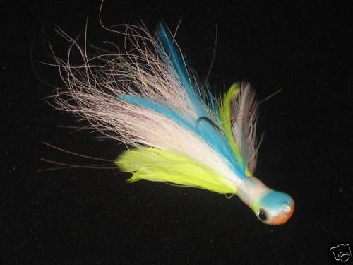 CBT Custom Crafted Mini Hair Jig   Citrus Shad  