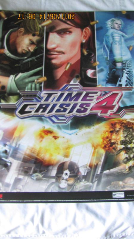 TIME CRISIS 4 GAMESTOP 17 X 22 POSTER NEW  