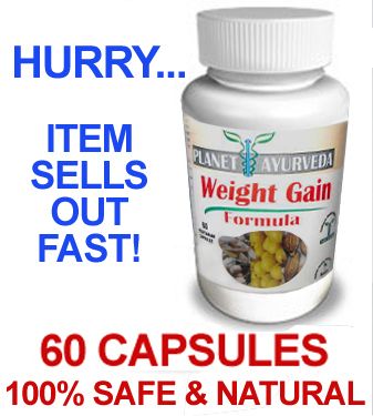 Planet Ayurveda Weight Gain Formula  Gain Fast 60 Pills  