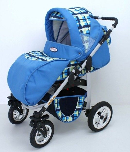 Kombi Kinderwagen SILVER + Babyschale in 29 Farben  