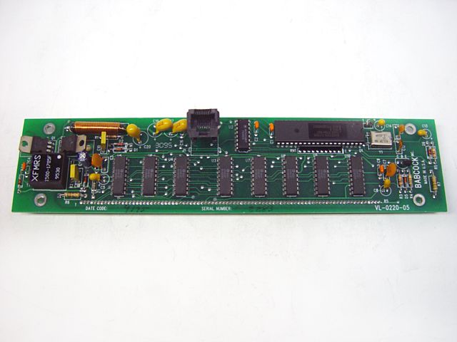 Babcock VL 0220 05 Vacuum Fluorescent 2x20 Dot Matrix Display Board 