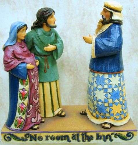 JIM SHORE Every Knee Shall Bow Jesus Santa baby 4023459  