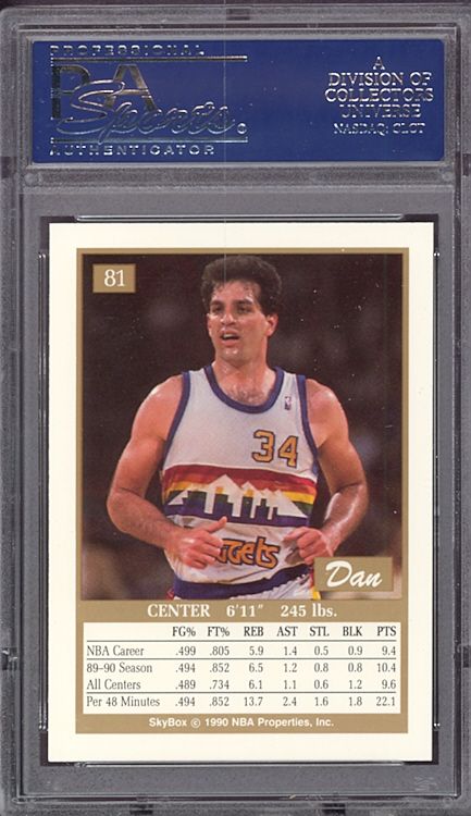 1990 Skybox #81 Dan Schayes Nuggets PSA 10 pop 3  