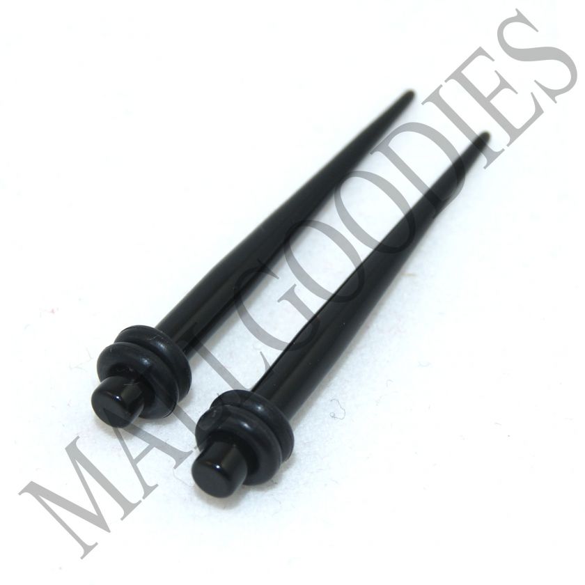 0605 Black Stretchers Tapers Expenders 8G 8 Gauge 3.2mm  