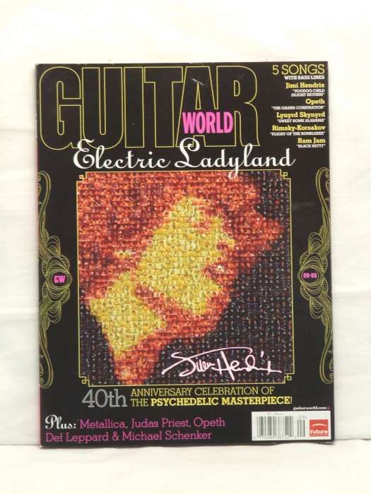 GUITAR WORLD MAGAZINE JIMI HENDRIX JUDAS PRIEST METALLICA DEF LEPPARD 