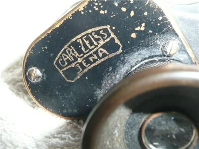 BRASS ZEISS JENA MILITARY DF 8X 1912 BINOCULARS  