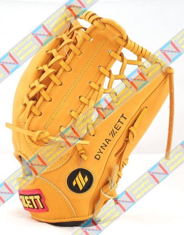 ZETT BASEBALL GLOVES YELLOW 13 { BPGT 38 } RHT  