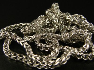 10K 4.0 MM WHITE GOLD 36 INCH FRANCO/BOX CUBAN CHAIN  