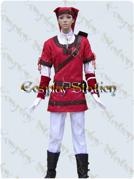 The Legend Of Zelda Cosplay Red Link Costume_com307  