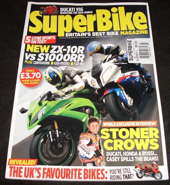 SUPERBIKE Magazine ZX 10R vs S1000RR Summer 11 UK  