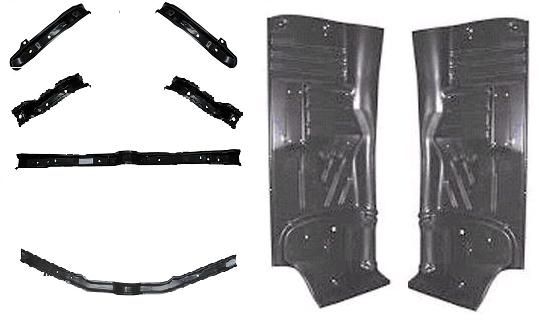 55 56 57 Chevy Sedan Floor & Brace Set Complete  