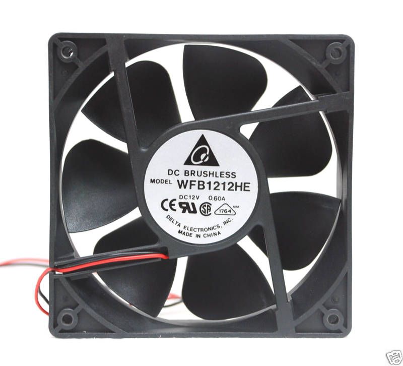 10 pcs Delta DC Fan WFB1212HE 12x12x3.8cm 12V 0.6A  