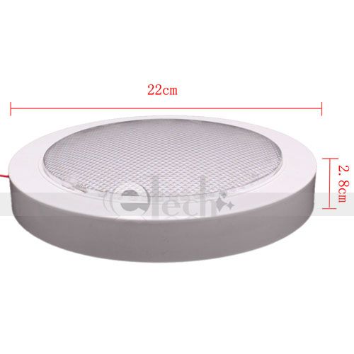 PC 196LED 12W 6000K 1200LM 110V Bright LED Ceiling Lamp  