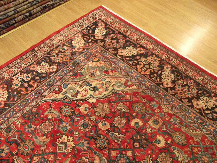 5x12 Excellent Condition Handmade Antique Persian Mahal Vegetable 