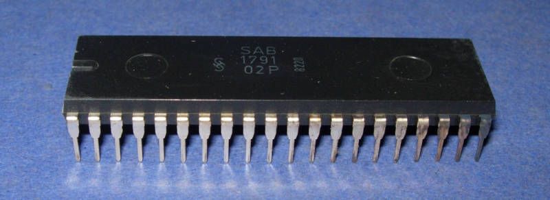 SAB1791 02P SIEMENS 1982 40 Pin DIP Vintage WD1791  