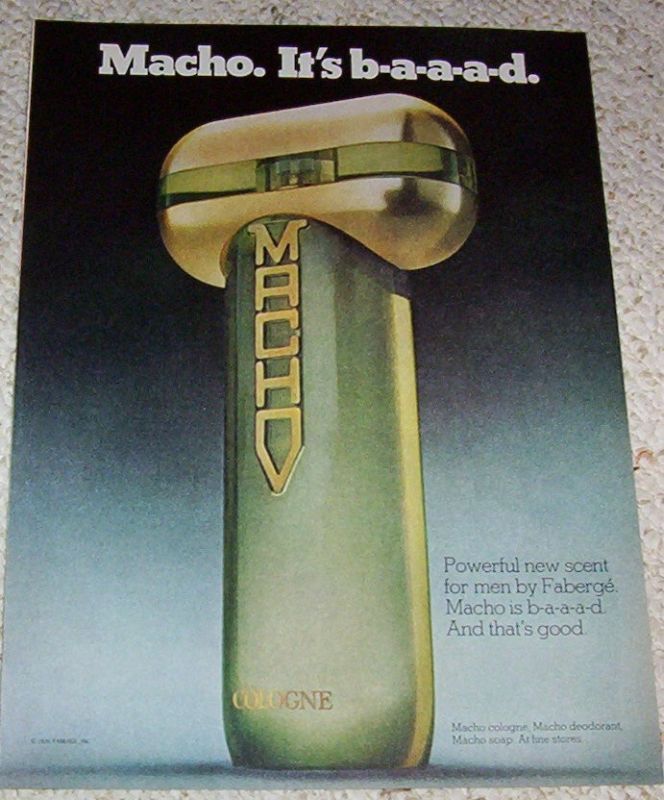 1976 Macho cologne Faberge mens 1 PAGE vintage PAPER AD  