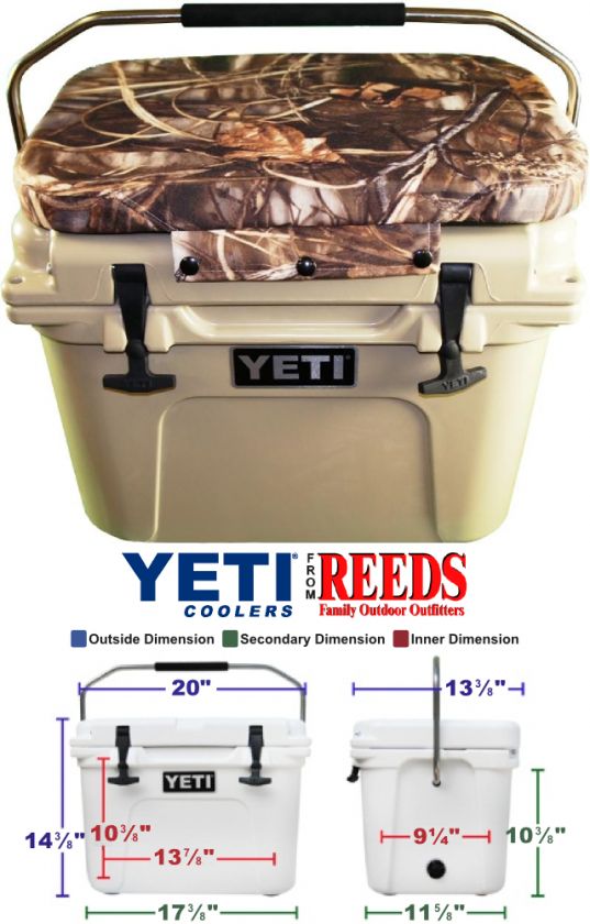 Yeti Roadie 20 Cooler w/ Seat Cushion REEDS EXCLUSIVE (Desert Tan 