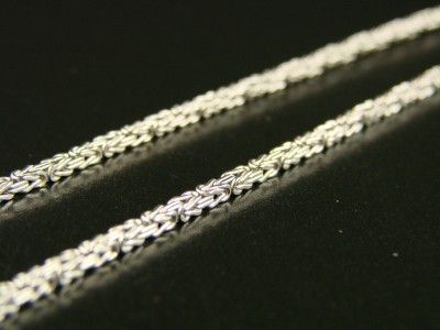 10K 2.5 MM WHITE GOLD 30 INCH FRANCO/BYZANTINE CHAIN  