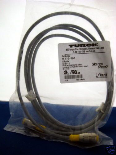 TURCK RK4T 2 RS4T CORDSET; PVC; 2 METER;  