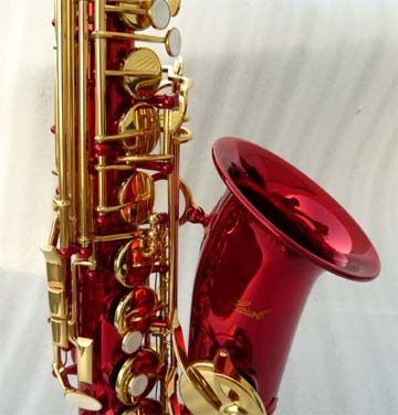 NEW 2010 RED ALTO SAXOPHONE SAX W/5 YEARS WARRANTY.  