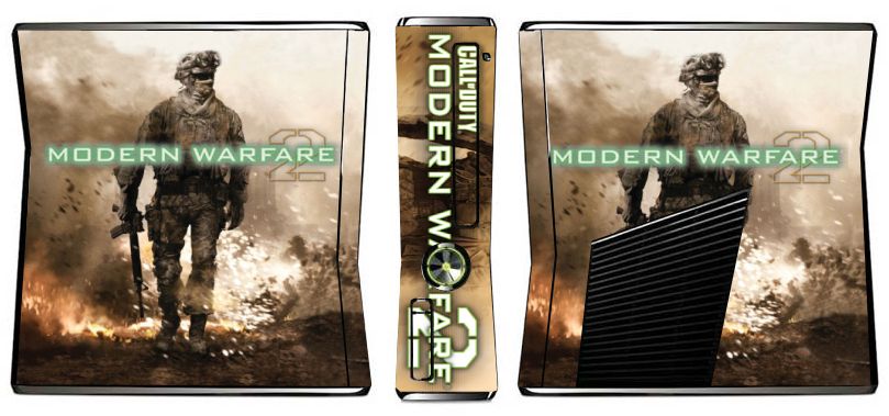 Call of Duty 4 Modern Warfare 2 Skin Xbox 360 Slim  