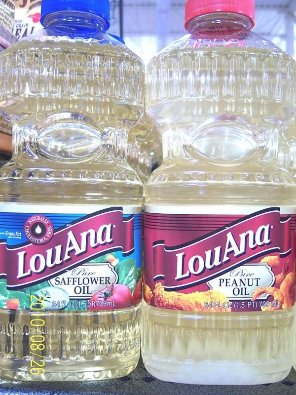 LouAna Pure Safflower Oil or Peanut Oil 24oz bottle  