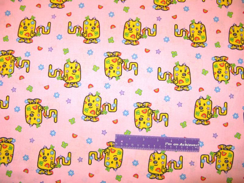 WOW WUBBZY Star Rainbow Butterfly Flower Fabric BTFQ  