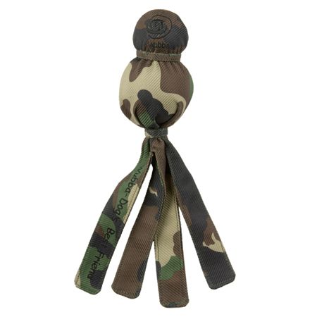 Kong Wubba Sport Warrior Jr Squeaker Camo Dog Fetch Toy  