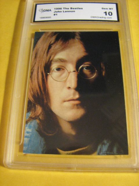   1996 SPORTSTIME SIGNATURE SERIES JOHN LENNON # 1 GRADED 10  