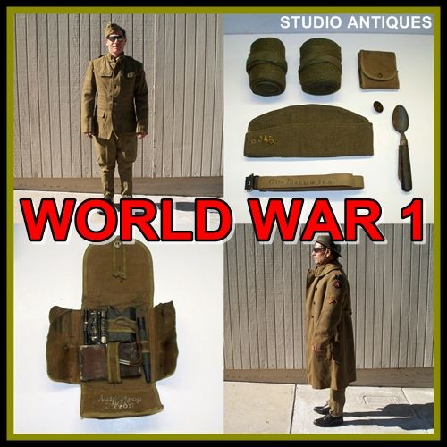   Division ARMY UNIFORM GROUP Hat Pants Gear LOT Military WORLD WAR I