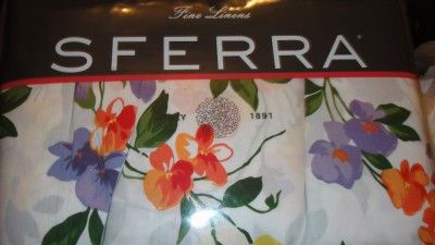 SFERRA SUSANNAH 3225 FLORAL 11PC KING DUVET SHEET SET 3225 NEW  