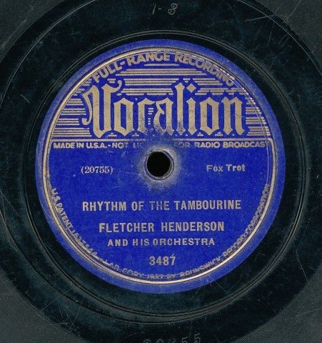 pc78 Jazz Vocalion 3487 Fletcher Henderson  