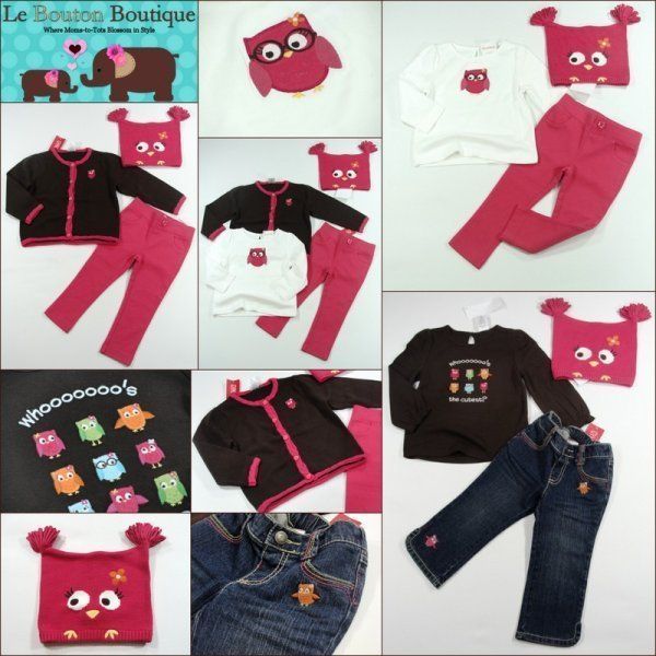 Girls 18 24 GYMBOREE FALL HOMECOMING Lot Tops Sweater Pants Jeans Owl 