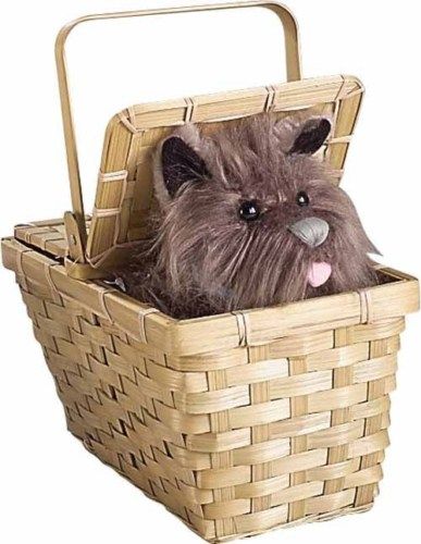 Toto In Basket Deluxe Wizard Of Oz Costume Prop 583  