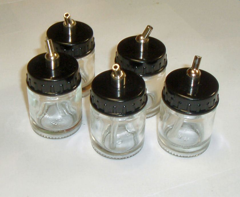 AIRBRUSH BOTTLES SUCTION LIDS 22CC STANDARD  