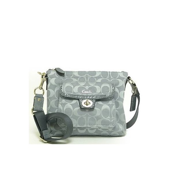   penelope messenger swingpack color silver grey size 7 5 x 8 5 x 1 5