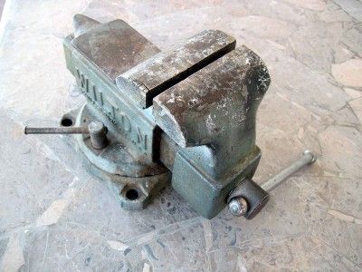 Wilton Mechanics Anvil Vise with Horn Model 1644, Swivel Base, 4 wide 