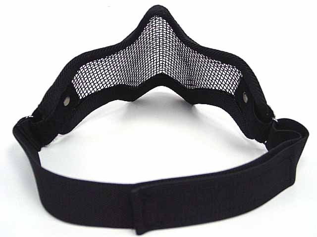 Stalker Type Half Face Metal Mesh Protector Mask BK #B  