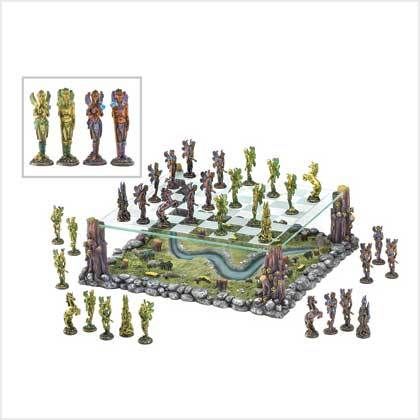 FAIRY DELUXE CHESS SET wicca altar pagan FAIRY FAE  