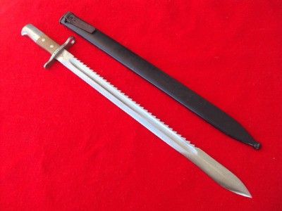 MINTY WWI Swiss M1911 saw back Pioneer sword bayonet  