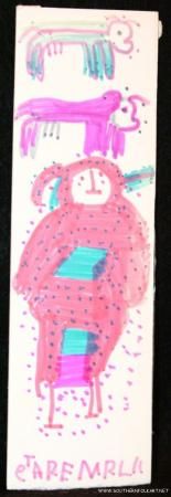 CARTER WELLBORN FOLK ART DRAWING OUTSIDER RAW BRUT GA  