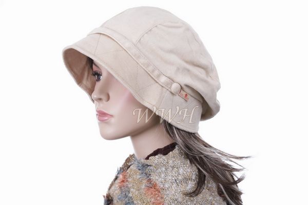 Beige Newsboy Baker Gatsby Cap Bucket Hat bk252m  