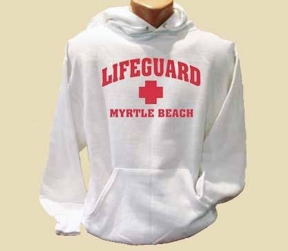Lifeguard Myrtle Beach Adult Hoodie  