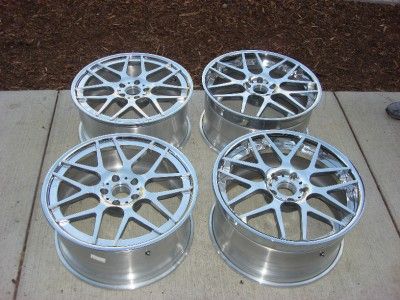 BMW 3PC WHEELS 10X20 & 9X20 7 14 SPOKE POLISH ALLOY  