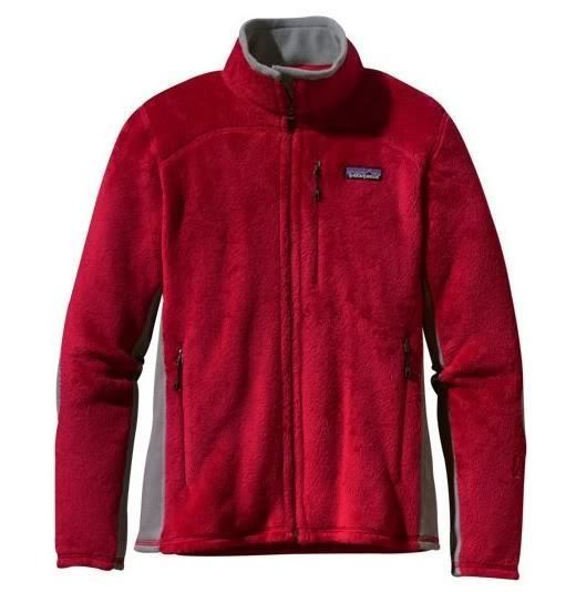 PATAGONIA WOMENS R2 JACKET RED REGULATOR FLEECE Sz L  