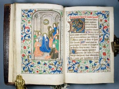 1470 TWO OUTSTANDING ILLUMINATED MANUSCRIPTS ON VELLUM A FRENCH 