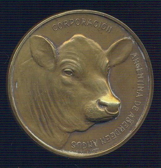 ASSOCIATION OF ABERDEEN ANGUS EXPOSITION MEDAL 1929  