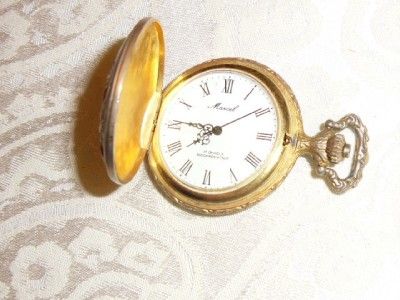 ANTIQUE POCKET WATCH MARCEL  TIME PIECE   