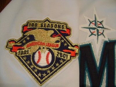 ICHIRO SUZUKI 2001 SIGNED GAME USED ROOKIE JERSEY AND LONG SLEEVE 